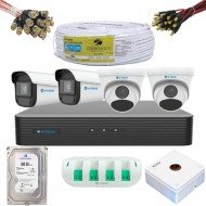 HIFOCUS 4CH COMBO WITH 5MP CAMERA WITH AUDIO FULL SET 