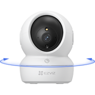  EZVIZ by Hikvision | H6C Pan & Tilt Wi-Fi Camera | 2K+ Lens Resolution | Panic 2 Way Call Button | AI Human Detection | Panoramic View |Color Night Vision|MicroSD Card Support Upto 512GB