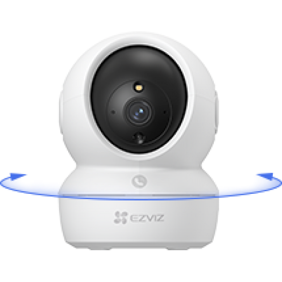 EZVIZ by Hikvision | H6C Pan & Tilt Wi-Fi Camera | 2K+ Lens Resolution | Panic 2 Way Call Button | AI Human Detection | Panoramic View |Color Night Vision|MicroSD Card Support Upto 512GB