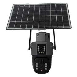 HIXECURE 3MP+3MP 4G SOLAR PAN-TILT LINKAGE CAMERA