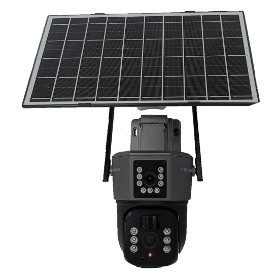 HIXECURE 3MP+3MP 4G SOLAR PAN-TILT LINKAGE CAMERA